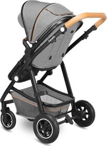 Wózek Lionelo Wózek wielofunkcyjny LIONELO AMBER 2 w 1 spacerówka + gondola + torba + akcesoria - szary 5