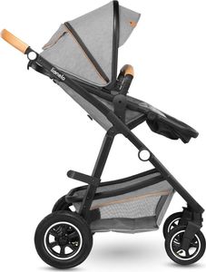 Wózek Lionelo Wózek wielofunkcyjny LIONELO AMBER 2 w 1 spacerówka + gondola + torba + akcesoria - szary 6