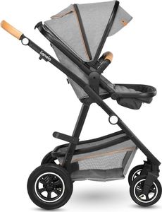 Wózek Lionelo Wózek wielofunkcyjny LIONELO AMBER 2 w 1 spacerówka + gondola + torba + akcesoria - szary 8