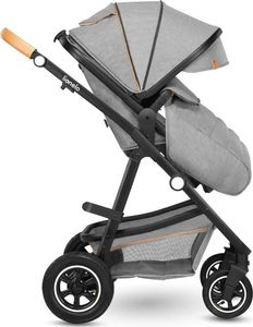 Wózek Lionelo Wózek wielofunkcyjny LIONELO AMBER 2 w 1 spacerówka + gondola + torba + akcesoria - szary 10