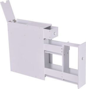 Costway Wąska szafka łazienkowa boczna 4