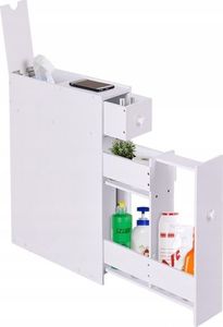 Costway Wąska szafka łazienkowa boczna 6