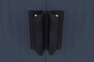 Costway Domek ogrodowy schowek narzędziowy blaszany 3