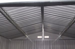 Costway Domek ogrodowy schowek narzędziowy blaszany 4