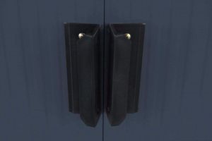 Costway Domek ogrodowy schowek narzędziowy blaszany 5