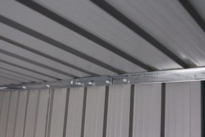 Costway Domek ogrodowy schowek narzędziowy blaszany 7