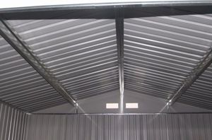 Costway Domek ogrodowy schowek narzędziowy blaszany 8