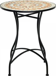 Costway Okrągły stół ogrodowy z mozaiką 5
