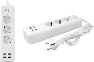 Listwa zasilająca LTC Smart Home 3 gniazda 1.7 m biała (LXU401) 4