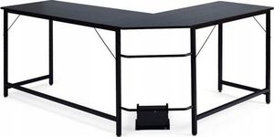 Biurko Costway Czarne 168 cm x 125 cm 4