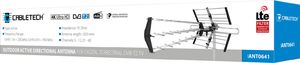Antena RTV Cabletech Antena kierunkowa zewnętrzna Cabletech do cyfrowej TV naziemnej HD DVB-T2 Filtr LTE + wzmacniacz 6