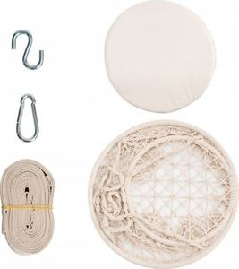 Costway Huśtawka fotel wiszący hamak boho (HW66932WH) 4