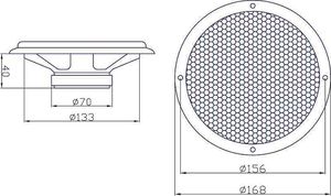 Głośnik samochodowy Blow Komplet głośników samochodowych bus BLOW WH-1606 6.5" 100W 2