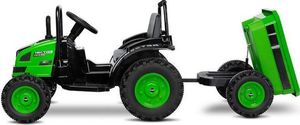 Toyz Traktor na akumulator z przyczepką Caretero Toyz Hector akumulatorowiec + pilot - zielony 2