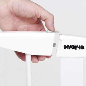 Max4b Bramka ochronna zabezpieczająca schody do 103 cm - biała 11