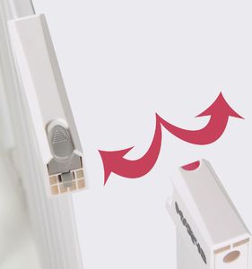 Max4b Bramka ochronna zabezpieczająca schody do 103 cm - biała 12