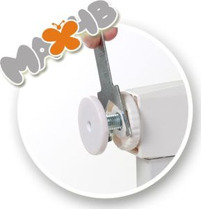 Max4b Bramka ochronna zabezpieczająca schody do 103 cm - biała 16