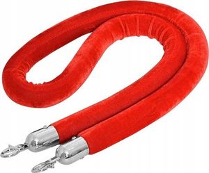 Costway Słupki odgradzające z czerwoną taśmą zestaw 4 szt. 7