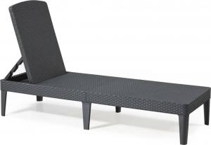 Allibert Luksusowy leżak ogrodowy JAIPUR - grafitowy 5