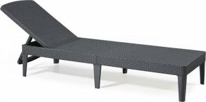 Allibert Luksusowy leżak ogrodowy JAIPUR - grafitowy 6
