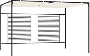 vidaXL Altana ogrodowa ze zwijanym dachem, 3x4x2,3m, kremowa, 180 g/m 1