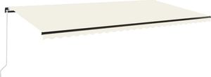 vidaXL Ręcznie zwijana markiza, 600x350 cm, kremowa 2