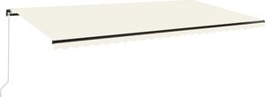 vidaXL Ręcznie zwijana markiza z LED, 600x350 cm, kremowa 2