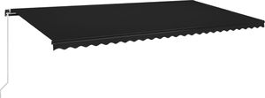 vidaXL Ręcznie zwijana markiza, 600x350 cm, antracytowa 2