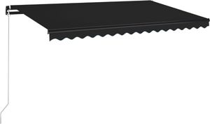 vidaXL Ręcznie zwijana markiza, 450x350 cm, antracytowa 2
