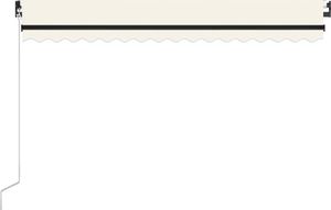 vidaXL Ręcznie zwijana markiza z LED, 450 x 300 cm, kremowa 3