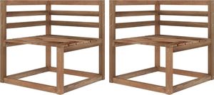 vidaXL Ogrodowa sofa 3-os. z palet z jasnozielonymi poduszkami sosna 3