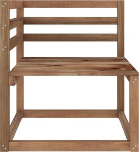 vidaXL Ogrodowa sofa 3-os. z palet z jasnozielonymi poduszkami sosna 5