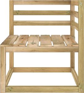 vidaXL Ogrodowa sofa narożna z palet, impregnowane drewno sosnowe 2