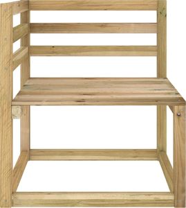 vidaXL Ogrodowa sofa narożna z palet, impregnowane drewno sosnowe 3