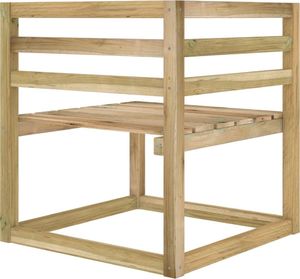 vidaXL Ogrodowa sofa narożna z palet, impregnowane drewno sosnowe 4