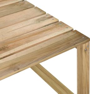 vidaXL Ogrodowa sofa narożna z palet, impregnowane drewno sosnowe 5