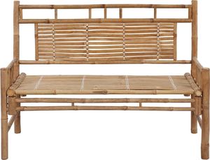 vidaXL Ławka ogrodowa z poduszką, 120 cm, bambusowa 3
