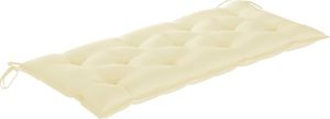 vidaXL Ławka ogrodowa z poduszką, 120 cm, bambusowa 5