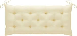 vidaXL Ławka ogrodowa z poduszką, 120 cm, bambusowa 6