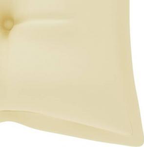 vidaXL Ławka ogrodowa z poduszką, 120 cm, bambusowa 7