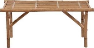 vidaXL Składana ławka ogrodowa z poduszką, 118 cm, bambusowa 3