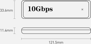 Kieszeń Baseus M.2 NVMe M / M+B -key - USB-C 3.2 Gen 2 Full Speed Series (CAYPH-F0G) 16