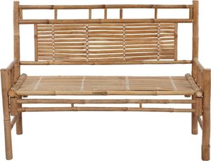 vidaXL Ławka ogrodowa z poduszką, 120 cm, bambusowa 3