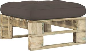 vidaXL Ogrodowy stołek z palet, impregnowane na zielono drewno sosnowe 1