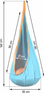 Neo-Sport Kokon fotel wiszący turkusowy 7