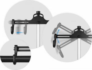 Humberg Stojak rowerowy serwisowy MB2 aluminium srebrny 2