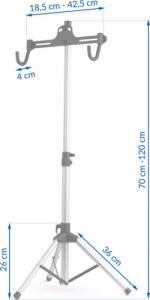 Humberg Stojak rowerowy serwisowy MB2 aluminium srebrny 9