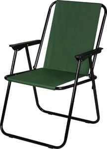 Royokamp  Krzesło turystyczne z podłokietnikami 57x44x75cm składane zielone 1