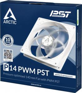 Wentylator Arctic P14 PWM PST Biało-przezroczysty (ACFAN00221A) 4