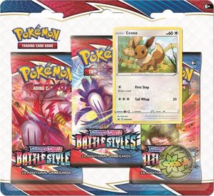 Pokemon Karty Battle Styles 3-pack Blister - Eevee 1